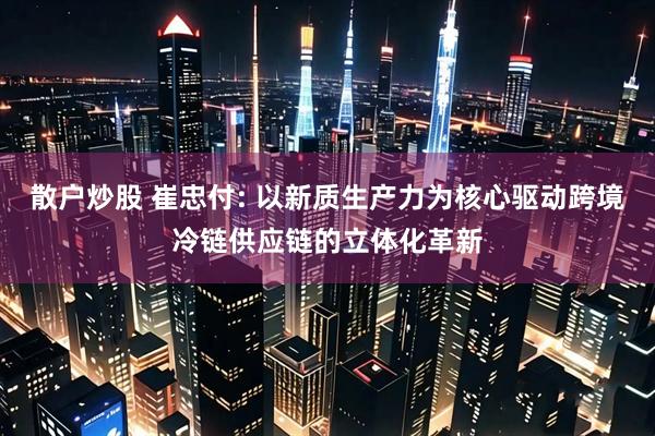 散户炒股 崔忠付: 以新质生产力为核心驱动跨境冷链供应链的立体化革新